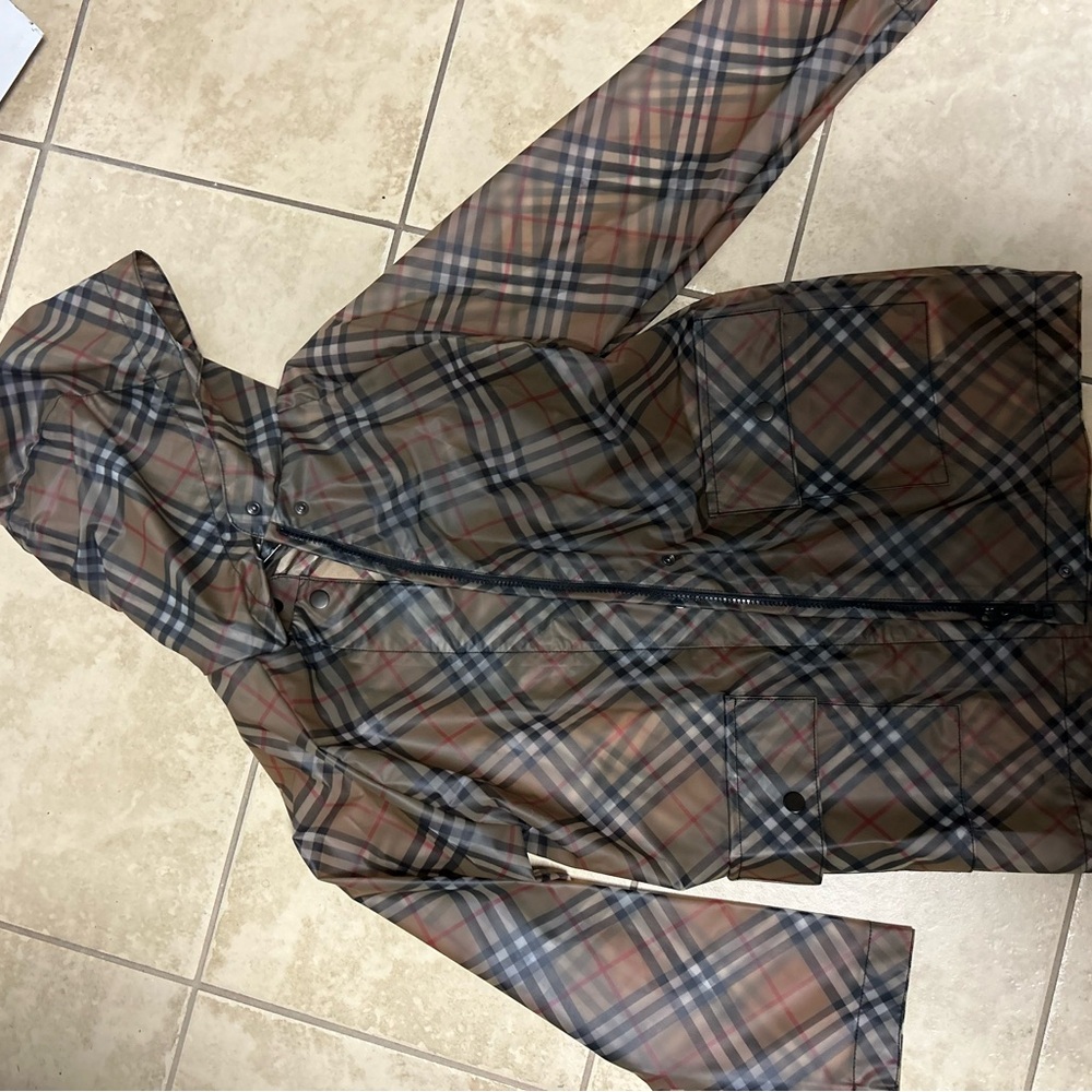 Burberry Brown Plaid Jacket
